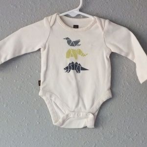 Tea cream colored onesie with animals